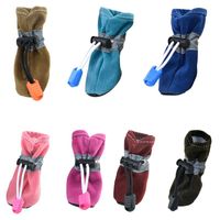 Wholesale 7 Color set pet shoes for dogs Waterproof Shoes Winter Warm Soft Thick Breathable Dogs Boot Shoes For Chihuahua Puppies