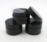 Wholesale 50 x g Empty Dark Amber Pet Skin Care Cream Jar With Plastic Lids with Insert oz Cosmetic Container