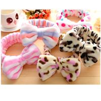 Wholesale 2017 New Butterfly End Hairband Hairband Hairband Makeup Makeup Coral Pile Flower Head Bunched Hair Band