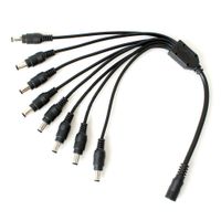 Wholesale High Speed Way Female to Male CCTV Power Splitter Cable Hub for Camera DVR Security Kit video cctv accessories