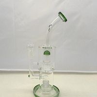 Wholesale Bong Toro recycler Such an intricate double Oil Rigs glass Bongs Large Water Pipe Perc Smoking Piper Joint mm