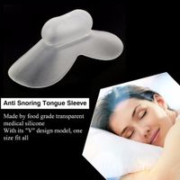Wholesale Anti Snore Tongue Soft Transparent Medical Silicone Sleep Apnea Night Guard Anti Snore Device Stop Snore Mouthpiece Health Care