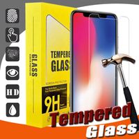Wholesale 9H Scratch Resistant Tempered Glass Screen Protector Film Guard For iPhone Pro Max XS XR X S Plus S SE with Retail Box
