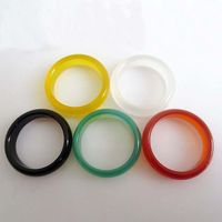 Wholesale Jade Band Rings Hot Sale mm Agate finger ring for Women Men Fashion Jewelry