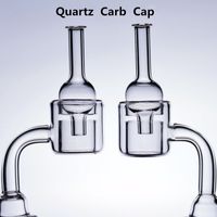 Wholesale Double Quartz Banger carb cap Nail Thermal mm mm male female mm Rigs Oil Dab glass Bong domeless Water Pipes Beaker Bowls