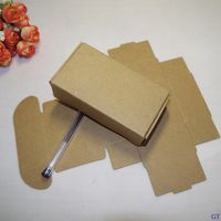 Wholesale 50pcs sizes brown color folding Gift Packaging Kraft Paper Box Event Party Wedding Candy Chocolate Bakery Cake DIY handmade Soap box