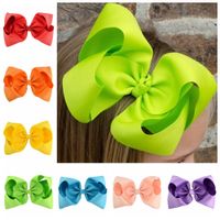 Wholesale Baby girls big bows hairpin inch hair bows Grosgrain Ribbon Bow Hairs Clips Boutique Children Hair Accessories Butterfly Hair pin C1593