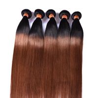 Wholesale PASSION Ombre Hair Products B Brazilian Remy Human Hair Wefts Bundles Two Tone Color Malaysian Peruvian Straight Human Hair Extensions
