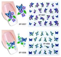 Wholesale Nail Stickers Butterfly Flower Pattern For Stamping Charms Bronzing Nail Art Decal Top Quality For Beauty Gift