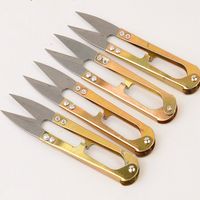 Wholesale Gold Color Iron Scissors Tools Household Handy Mini Small Sewing Scissors Embroidery Sewing Tool Cross Stitch Craft Nippers Hand Tool