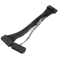 Wholesale Black PCI E express Power Cable Dual PSU Power Supply pin ATX motherboard Adapter PSU Cable Riser Cable for Bitcoin Miner
