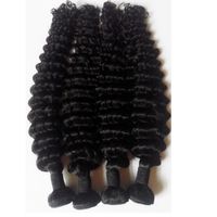 Wholesale Brazilian Deep Curly weave Hair Grade A Unprocessed Peruvian Malaysian human Hair inch European Indian hair wefts Bundles extensions