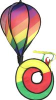 Wholesale New Foldable Rainbow Spiral Windmill Colorful Garden Wind Spinner Camping Tent Home Garden Decoration Decor