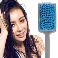 Wholesale 2016 NEW Super Water Absorbent Dry Combs Towel Hair Brush wet hair brush Massage Comb with Detangling for wet hair Shower Brush