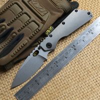 Wholesale ST SMF Folder Titanium handle D2 blade Copper washers Folding Knife outdoor camping gear hunting Tactical Knives EDC self defense Tools
