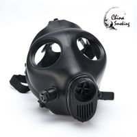 Wholesale Gas Mask Hookah Only mask Water Pipes Sealed Acrylic Hookah Pipe Bong Filter High quality Solid and Colored Silicon Mask