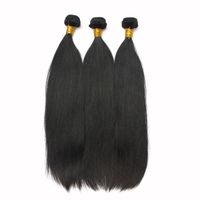Wholesale 10Bundles Factory Soft Brazilian Straight Hair Weaves Human Remy Hair Extension B Natural Black Full Peruvian Virgin Hair