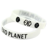 1 Pc Kpop Exo Bracelet GOT7 Monsta X Bracelet en Silicone Lumineuse Bracelets