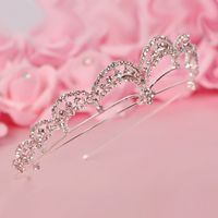 Wholesale baby shower favors crowns princess dresses for kids bridal hair accessories bridal headbands headdress for bride dress headdress accessories