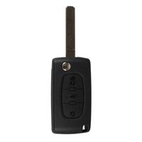 Wholesale 3 Buttons Folding Key Shell Remote Key Fob Case For CITROEN C3 C4 C5 C6 Tire Pressure Alarm car styling