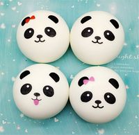 Wholesale CM Squishy Cute Panda Styles Slow Rising Toy Buns Bread Charms Squishies Cell Phone Straps