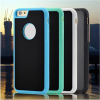 Wholesale Magic Case For Iphone S Plus NOTE5 Magical Anti gravity Nano Suction Cover Adsorbed car Hard Case Shell Black