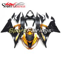 Wholesale Gold Black Full Fairings For Kawasaki ZX6R ABS Plastic Injection Motorcycle Bodywork Cowlings Body Kit Covers Carene