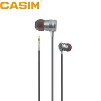 Wholesale New CASIM mm earphone magnetic headphones Metal Super Bass Stereo ear buds headset With Mic For iPhone Samsung Sony Xiaomi MP3 MP4