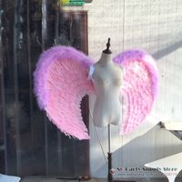 Wholesale Cute pink Angel feather wings big fairy wings Automobile Exhibition stage performance Catwalk show Displays shooting props