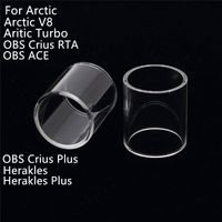 Wholesale Replacement Clear Pyrex Glass Tube Battery For Horizon Arctic V8 Aritic Turbo OBS Crius RTA ACE Sense Herakles Plus Ecigs Tanks Vaporizers