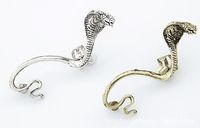 Wholesale Punk Vintage Snake Ear Cuffs Gothic Antique Silver Gold Piercing Ear Clips Ear StudsWomens Fashion Earrings