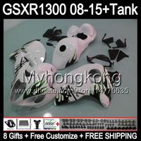 Wholesale 8gifts For SUZUKI Hayabusa GSXR1300 GSXR green flames MY125 GSXR GSX R1300 Fairing gloss black Kit
