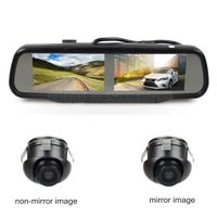 Wholesale Double inch Screen Rearview Mirror Car Monitor with x CCD Car Rear View Camera for Rear Front Side View Camera