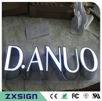 Wholesale Factory Outlet Custom Outdoor advertising Acrylic LED letter signage frontlit store signs LED channel letters shop front signs