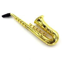 Wholesale IN STOCK Brand New Saxophone design pipe handle spoon smoking pipe metal pipe for dry herb