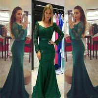 forest green mother of bride dress