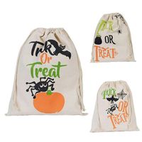 indoor christmas decoration cloth none halloween sacks halloween bag pumpkin trick or treat bags canvas spider