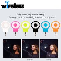 Wholesale universal Rechargeable LED Flash Light Up Mini Selfie light phone Flashlight for iphone plus samsung s8 s8 plus