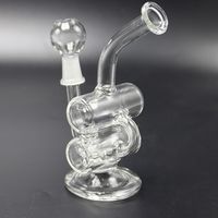 Wholesale Vaping_Dream CSYC GB001 Hookah Glass Bong Inches Height Grace Water Perc Smoking Water Pipe Dab Rigs Bongs mm Oil Bowl