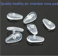 Wholesale 50pcs mm High grade healthy Silicone Air Chamber nose pads for glasses anti slip and Super soft pad glasses accessories
