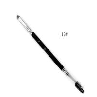 Wholesale Makeup Eye Brow Eyebrow Brush Synthetic Duo Makeup Brushes Double Eyebrow Brush Head Brushes Kit Pinceis DHL