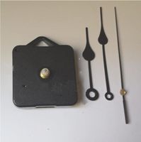 Wholesale Home Clocks DIY Quartz Clock Movement Kit Black Clock Accessories Spindle Mechanism Repair with Hand Sets Shaft Length Best