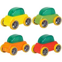 Wholesale Candy Color Mini Wooden Car Toys Assembly Model Car Toy Educational Detachable Toy Car for Kids Child Nice Xmas Gift