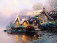 Wholesale Oil Paintings Cottages For Resale Group Buy Cheap Oil