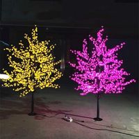 Wholesale LED Artificial Cherry Blossom Tree Light Christmas Light LED Bulbs m ft Height VAC Rainproof Outdoor Use