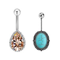 Wholesale Belly Button Ring Navel Piercing Nombril Ombligo Stud Epoxy Crystal Ferido Disco Balls Body Jewelry Earring