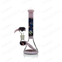 Wholesale Latest new design porcelain Best Seller Glass Bong glass bubbler water pipe dab rig with glass nail dome Water Pipes Oli Rigs