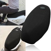 Motorcycle Black 3D Seat Cover Net Waterproof Heat Insulation Sleeve Anti-slip