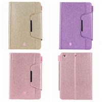 Wholesale Luxury Bling Glitter Leather Wallet For iPad Mini Ipad Air PU Sparkle Holder Card Case Skin Holder Stand Flip Cover