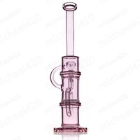 Wholesale New arrival glass bong bent type oil rig honeycomb filter glass water pipe inches mm male female joint